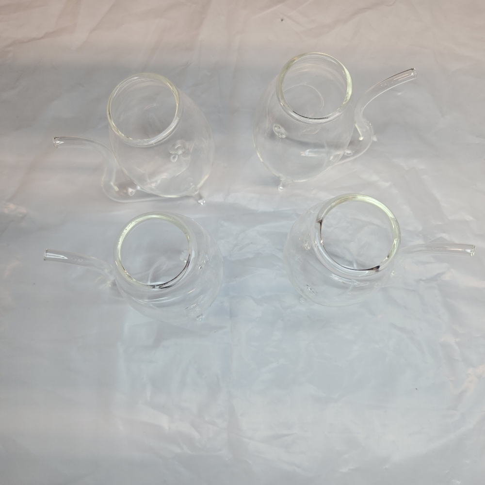 Set of Four Clear Wine Sipping Glass